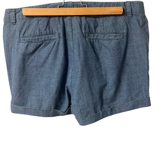 Sears Women’s Chambray 3 inch Shorts Size 12 Lightweight Blue Cotton 3” Vintage - Picture 5 of 6